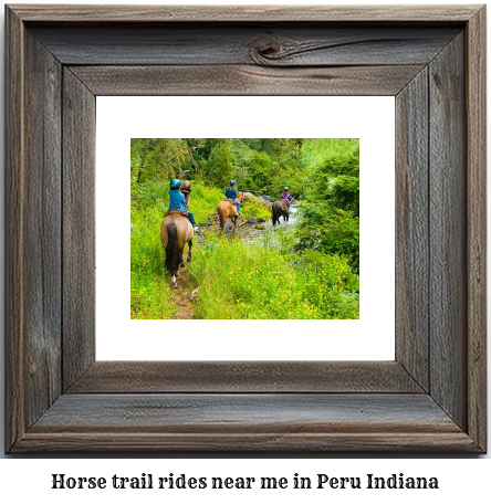 horse trail rides near me in Peru, Indiana
